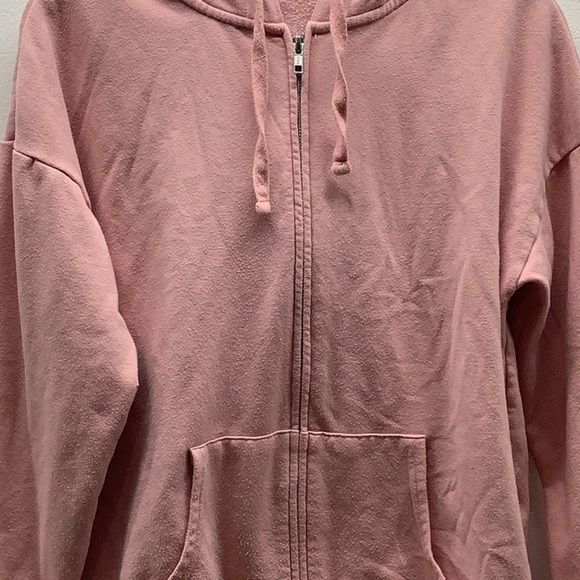 Time and Tru Size Medium Pink Zip-Up Hoodie. Preloved - Picture 2 of 6